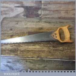 Vintage Gardeners Double Edge Pruning Saw Beech Handle - Good Condition