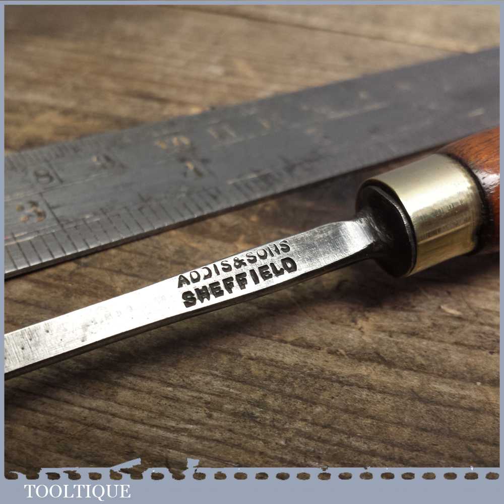 Vintage Forged Steel Carving Chisel By ADDIS & SONS - Sharpened and Honed