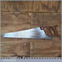 Vintage 22” Spear & Jackson Sheffield Cross Cut Saw 9 TPI - Fully Refurbished