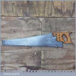 Vintage Sheffield 24” Cross Cut Hand Saw 6 TPI - Sharpened Ready For Use