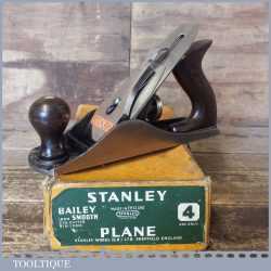 Vintage Boxed Stanley England No: 4 Smoothing Plane - Fully Refurbished
