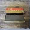 Vintage Universal 6” x 2” x 1” Medium Bauxlite Oilstone - Original Box