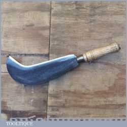 Vintage 16” Billhook Ash Handle Stamped War Dept Broad Arrow 1941