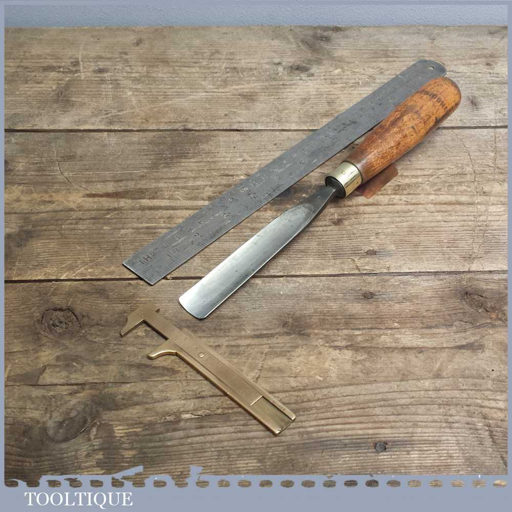 Vintage Forged Steel Carving Chisel By Marples & Sons - Sharpened and Honed