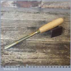 Vintage Ashley Isles No: 9 3/8” Wood Carving Gouge Chisel - Sharpened