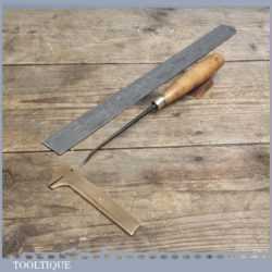 Vintage Forged Steel Carving Chisel By ADDIS - Sharpened and Honed