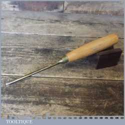 Ashley Isles External Ground 1/ 8” Wood Carving Gouge With Beechwood Handle - Good Condition