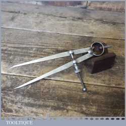 Vintage Moore & Wright 7” Steel Spring Dividers - Good Condition.