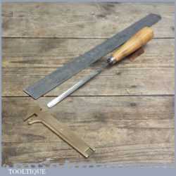 Vintage Forged Steel Carving Chisel By Buck Bros - Sharpened and Honed