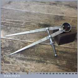 Vintage Moore & Wright 7” Steel Spring Dividers - Good Condition.