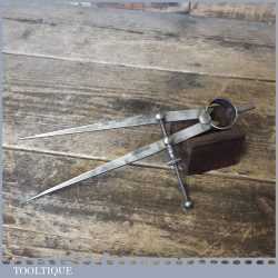 Vintage Draper 7” Steel Spring Dividers - Good Condition.