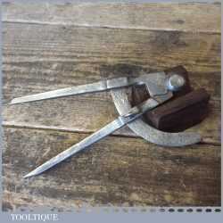 Vintage 6” Leatherworking Cast Steel Wing Dividers - Good Condition.