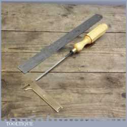 Vintage Forged Steel Carving Chisel By Hero - Sharpened and Honed