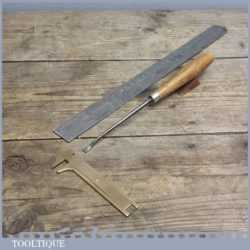 Vintage Forged Steel Carving Chisel By Herring Bros - Sharpened and Honed