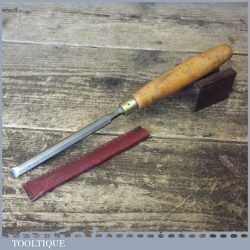 Vintage Wm Marples 3/8” Bevel Edge Chisel Boxwood Handle - Sharpened