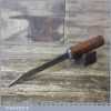 Vintage 3/16” Forged Steel Mortice Chisel Beech Wood Handle