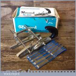 Vintage Boxed Record No: 044C Plough Plane 10 Cutters - Fully Refurbished