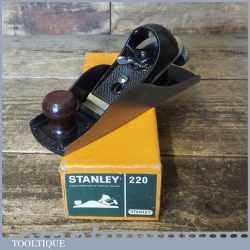 Vintage Boxed Stanley England No: 220 Adjustable Block Plane - Good Condition