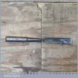 Vintage 1 3/4” Shipwrights Cast Steel Timber Framing Socket Gouge Chisel