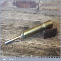Vintage Tecalemit Brass Motorcycle Grease Gun Reg No: 715853 - Good Condition