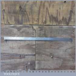 Vintage Chesterman Sheffield 24” Imperial Steel Extra Long Ruler No: 80/4