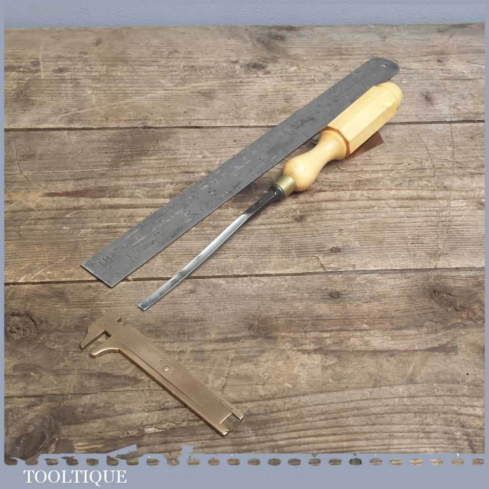 Vintage Forged Steel Carving Chisel by HERO - Sharpened & Honed
