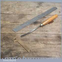 Vintage Forged Steel Carving Chisel by MARPLES & SONS - Sharpened & Honed