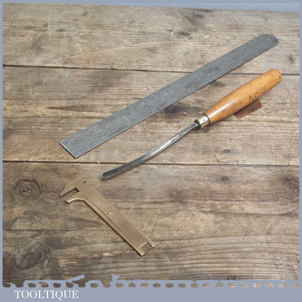 Vintage Forged Steel Carving Chisel by MARPLES & SONS - Sharpened & Honed