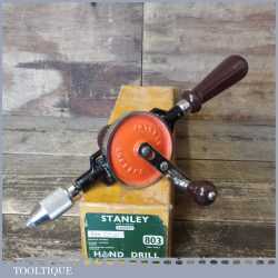 Vintage Stanley No: 803 Egg Beater Double Pinion Hand Drill - Boxed