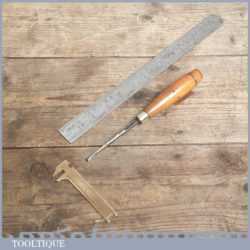 Vintage Forged Steel Carving Chisel By HERRING BROS Of London