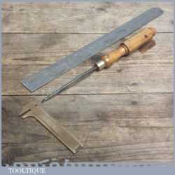 Vintage Forged Steel Carving Chisel by J HOWARTH - Sharpened & Honed