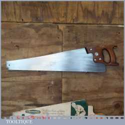 Vintage Henry Disston Canada 24” Cross Cut Panel Hand Saw 6 TPI
