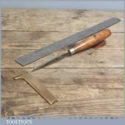 Vintage Forged Steel Carving Chisel - Old Woodworking Tool