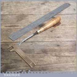 Vintage Forged Steel Carving Chisel by S J ADDIS - Sharpened and Honed