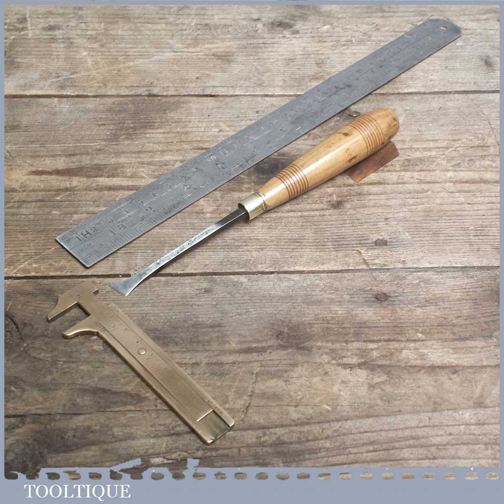 Vintage Forged Steel Carving Chisel by S J ADDIS - Sharpened and Honed