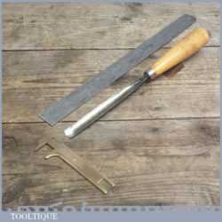 Vintage Forged Steel Carving Chisel by Buck Brothers - Carpenters Tool