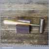 Vintage Gunsmiths Brass Mallet Hard Wood Infills Handle - Good Condition