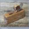 Vintage Miniature Beech Corner Squaring Block Plane - Good Condition