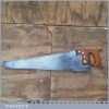 Vintage Warranted Superior 22 ½” Rip Hand Saw 8 TPI - Refurbished Sharpened