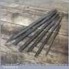 Vintage 6 No: Cast Steel Carpenters Spoon Bits - Good Condition