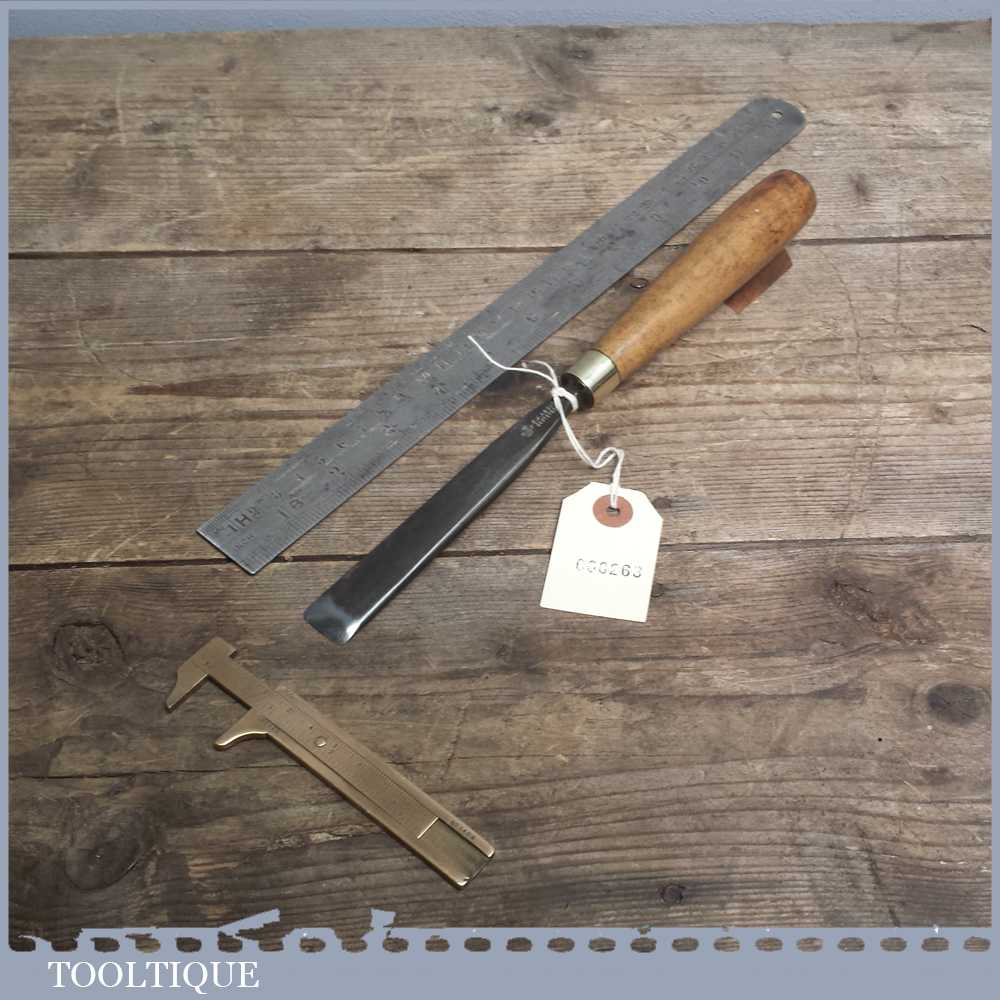 Vintage Forged Steel Carving Chisel By S J ADDIS - Sharpened and Honed