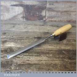 Vintage I Sorby 7/8” Pattern Makers Boxwood Handled Bevel Edge Paring Chisel