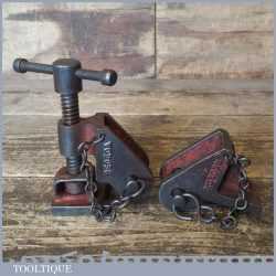 Vintage Pair Of Rededa Sash Clamp Heads - Good Condition
