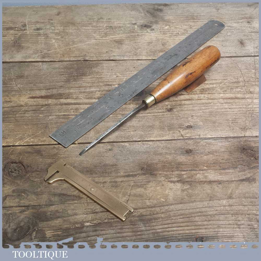 Vintage Forged Steel Firmer Carving Chisel By J FROST of Norwich