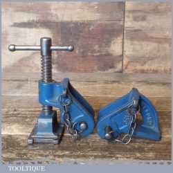 Vintage Pair Of Record 130 Sash Clamp Heads - Good Condition
