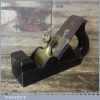 Antique Cast Steel Dovetailed Smoothing Plane - Rosewood Infill Ward Iron