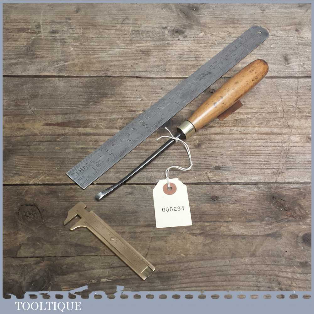 Vintage Forged Steel Carving Chisel By S J ADDIS - Sharpened and Honed