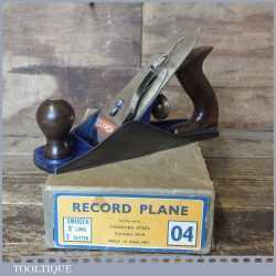 Vintage Boxed Record England No: 04 Smoothing Plane - Fully Refurbished