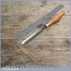 Vintage Forged Steel Carving Chisel By A HILDICK - Straight Gouge