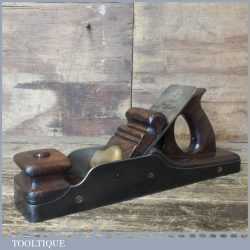 Antique Scottish Pattern Cast Steel Panel Plane With Mahogany Infill